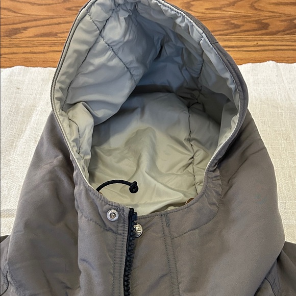 Vintage LLBean Coat Men's M Gray Baxter State Parka Hooded Quilted - Picture 10 of 15